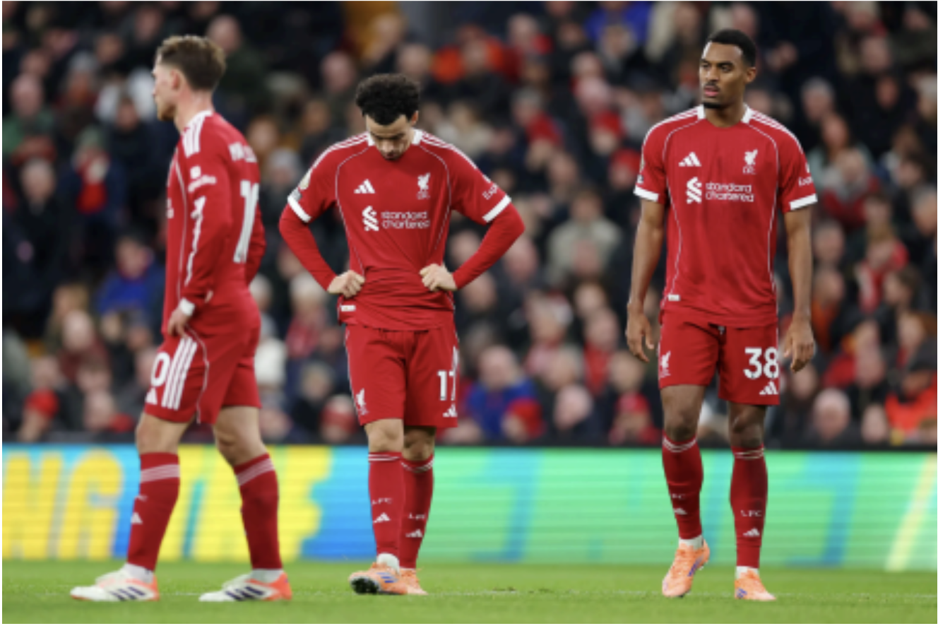Meltdown at Anfield: Reigning 2024/25 Champions Lose 7 Of Their Last 10